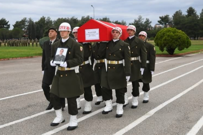 Balıkesir'deki silahlı saldırıda yaşamını yitiren uzman çavuş için askeri tören düzenlendi