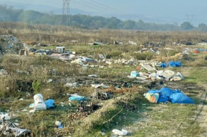 Bursa Nilüfer'de doğaya atılan molozlar kamyon kamyon temizlendi