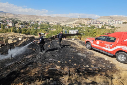 Malatya’nın Darende ilçesinde ot yangını