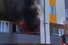 Mersin'de ev yangını korkuttu