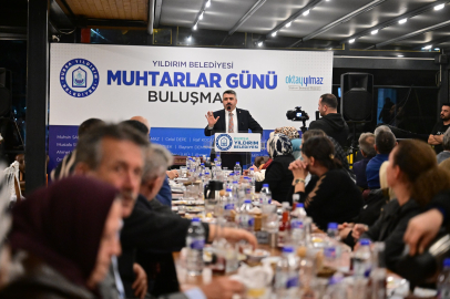 Bursa Yıldırım Belediye Başkanı Yılmaz'dan muhtarlara kutlama