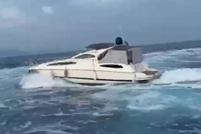 Lüks yatla göçmen kaçırma girişi engellendi!