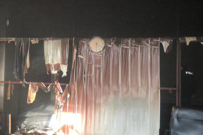 Aydın Karpuzlu'da iş yeri yangını