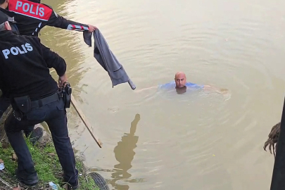 Bartın'da eşiyle tartıştı, ırmağa atladı