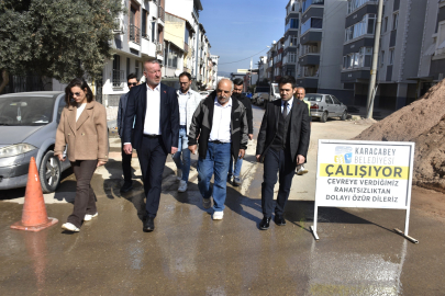Bursa'da Başkan Karabatı Emirsultan’daki çalışmaları yerinde inceledi