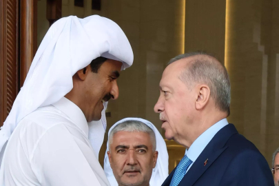 Cumhurbaşkanı Erdoğan, Katar Emiri El Sani ile bir araya geldi