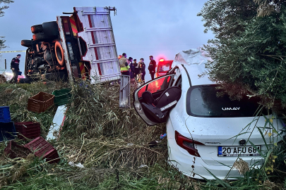 Manisa Alaşehir'de kontrolden çıkan kamyonet dehşet saçtı: 2 ölü 3 yaralı