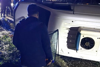 Kütahya'da polisten kaçarken kaza yapınca yakalandı