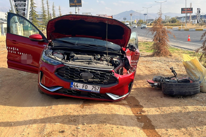 Malatya'da iki otomobil çarpıştı: 2 yaralı