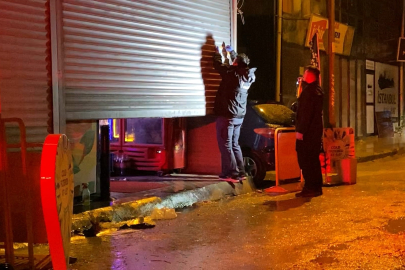 Bursa'da kapalı olan tekel bayiine tabanca ile ateş açıldı