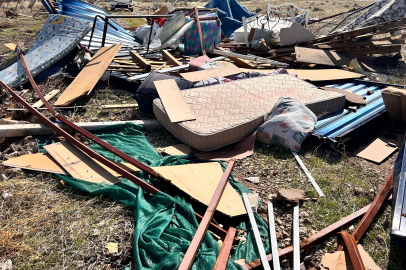 Ankara'da fırtınada hasar gören bölge görüntülendi