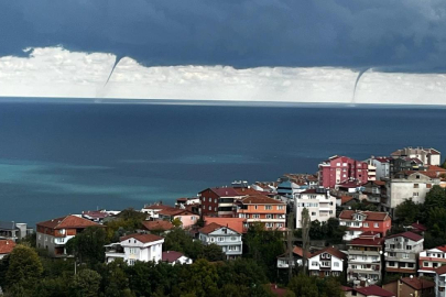 Zonguldak'ta denizde hortum oluştu