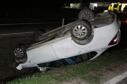 Kastamonu’da otomobil takla attı: 2 yaralı