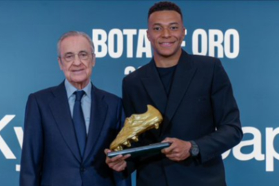 Kylian Mbappe Avrupa Altın Ayakkabı ödülünü aldı!