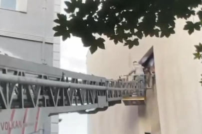 Polisten kaçtı: Baca boşluğuna sıkıştı