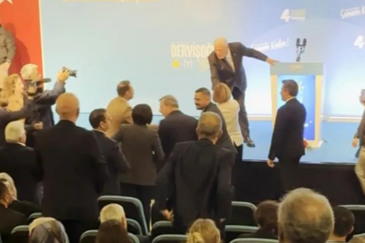 İYİ Parti lideri Müsavat Dervişoğlu'nun esprisi  Ayşe Ünlüce'yi salondan çıkardı