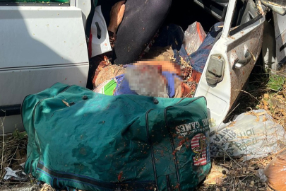 Manisa'da otomobil yol kenarına uçtu: 1 ölü, 1 ağır yaralı