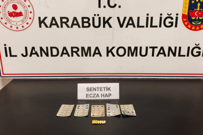 Karabük'te 47 adet uyuşturucu hap ele geçirildi