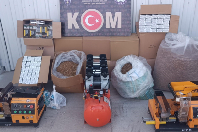 Aydın'da kaçak tütün operasyonu: 68 bin makaron ele geçirildi