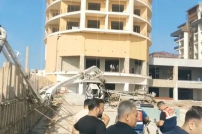 Antalya Alanya'da otel inşaatında yan yatan beton mikserin kolu işçiye çarptı: 1 ölü