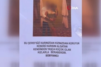 Bursa'da akılalmaz afiş! 'Kızlarınızı bu adamdan uzak tutun'