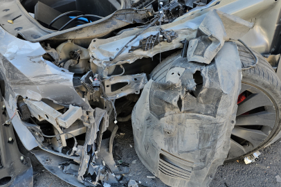 Kayseri'de otomobilini hızını denerken perte çıkardı