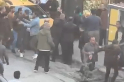 Hakkari Yüksekova'da cadde ortasında kavga