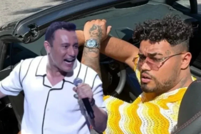 Lvbel C5'in aracını görenler Mustafa Sandal'ın şarkısıyla takılmadan yapamadı