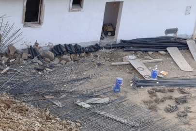 Kahramanmaraş'ta toprak kayması: Yapım aşamasındaki 6 ev zarar gördü