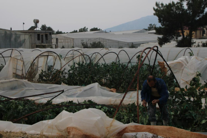Mersin'deki hortumda 30 sera zarar gördü