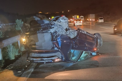 Mersin TAG Otoyolu'nda otomobil bariyerlere çarptı: 1 ölü