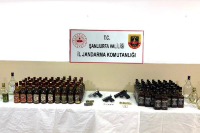 Şanlıurfa’da alkol, silah ve uyuşturucu operasyonu: 1 gözaltı