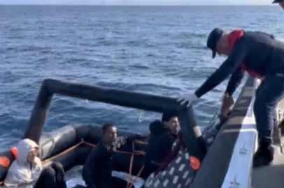 Düzensiz göçmenler kurtarıldı
