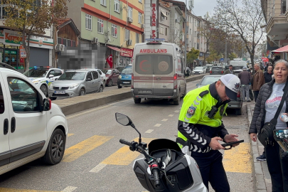 Edirne'de motosiklet devrildi, sürücü yaralandı