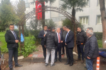 Başkan Bozbey'den şehit binbaşının ailesine taziye ziyareti