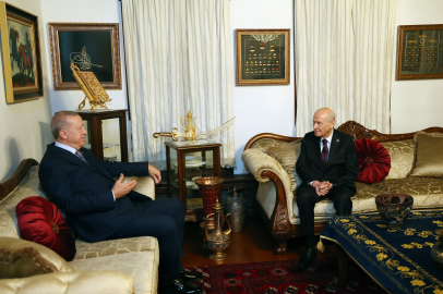 Cumhurbaşkanı Erdoğan, MHP Lideri Bahçeli ile bir araya geldi