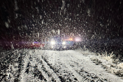 Malatya kırsalında kar yağışı etkili oluyor