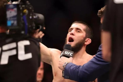 Islam Makhachev artık çifte şampiyon! Madalena'yı domine etti...