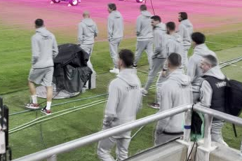 A Milli Futbol Takımı, La Cartuja Stadyumu'nda yürüyüş yaptı