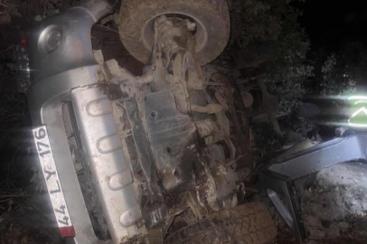 Mardin’de devrilen pikapta 2’si çocuk 6 kişi yaralandı