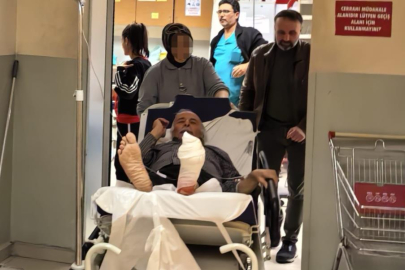 Bursa'da odun kesmek isteyen yaşlı adam ayağını kesti!