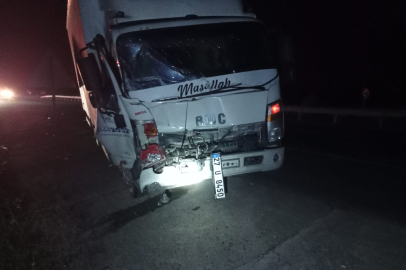 Balıkesir'de kamyon ile kamyonetin çarpıştığı kazada 1 kişi öldü, 1 kişi yaralandı