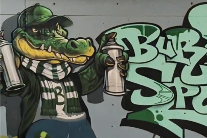 Bursaspor’a özel grafiti çalışması!