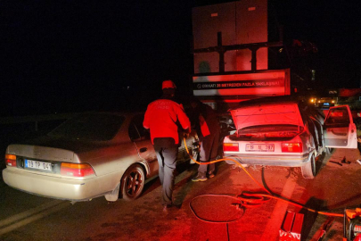 Çorum'da iki otomobilin vince çarptı: 1 ölü, 1 yaralı