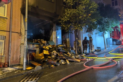 İstanbul'da iş yerinde çıkan yangında 1 kişi yaralandı