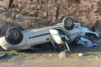 Adıyaman'da otomobil devrildi: 3 yaralı