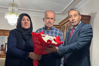 Bursa'da Şehit Serdar Uslu'nun öğretmen babasına anlamlı ziyaret