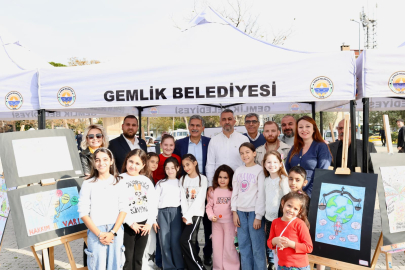 Bursalı çocukların gözünden haklar!&nbsp;Gemlik'te anlamlı sergi...