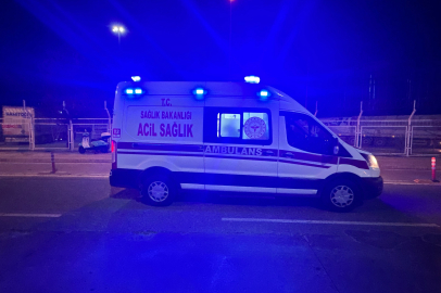 Samsun'da motosiklet devrildi: 1 yaralı