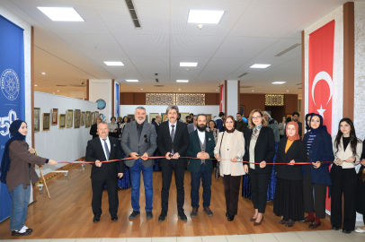 BUÜ’de, Geleneksel Türk Sanatları Bölümü öğrencilerinin eserleri sergilendi